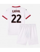 AC Milan Emerson Royal #22 Vieraspaita Lasten 2024-25 Lyhythihainen (+ shortsit)